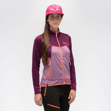 Флис Salewa Puez Melange 2 Polarlite Wms Full-Zip-2